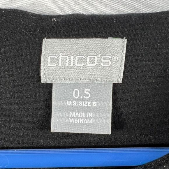 Chico's Womens Eyelet Balloon Sleeve Ponte Dress 0498 - Picture 7 of 10